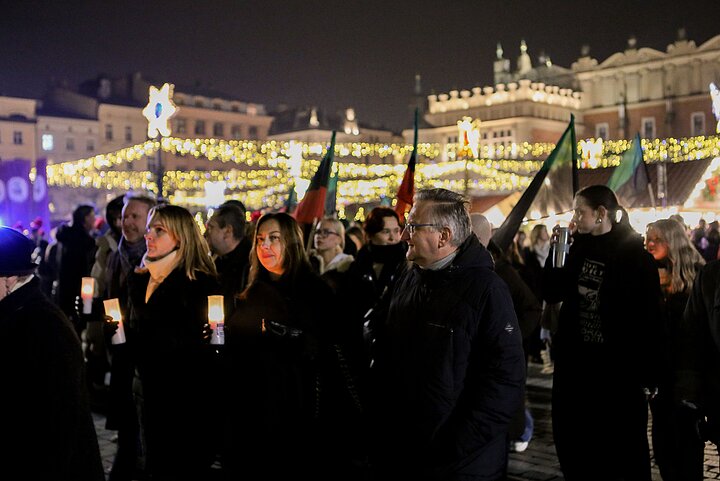 Studenci i Pracownicy w galowych strojach górniczych Barbórka 2024