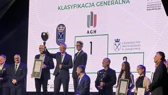 Gala AZS Kraków 2025 - studenci AGH na podium