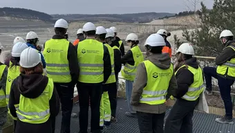 studenci WILiGZ w Cementowni Małogoszcz 