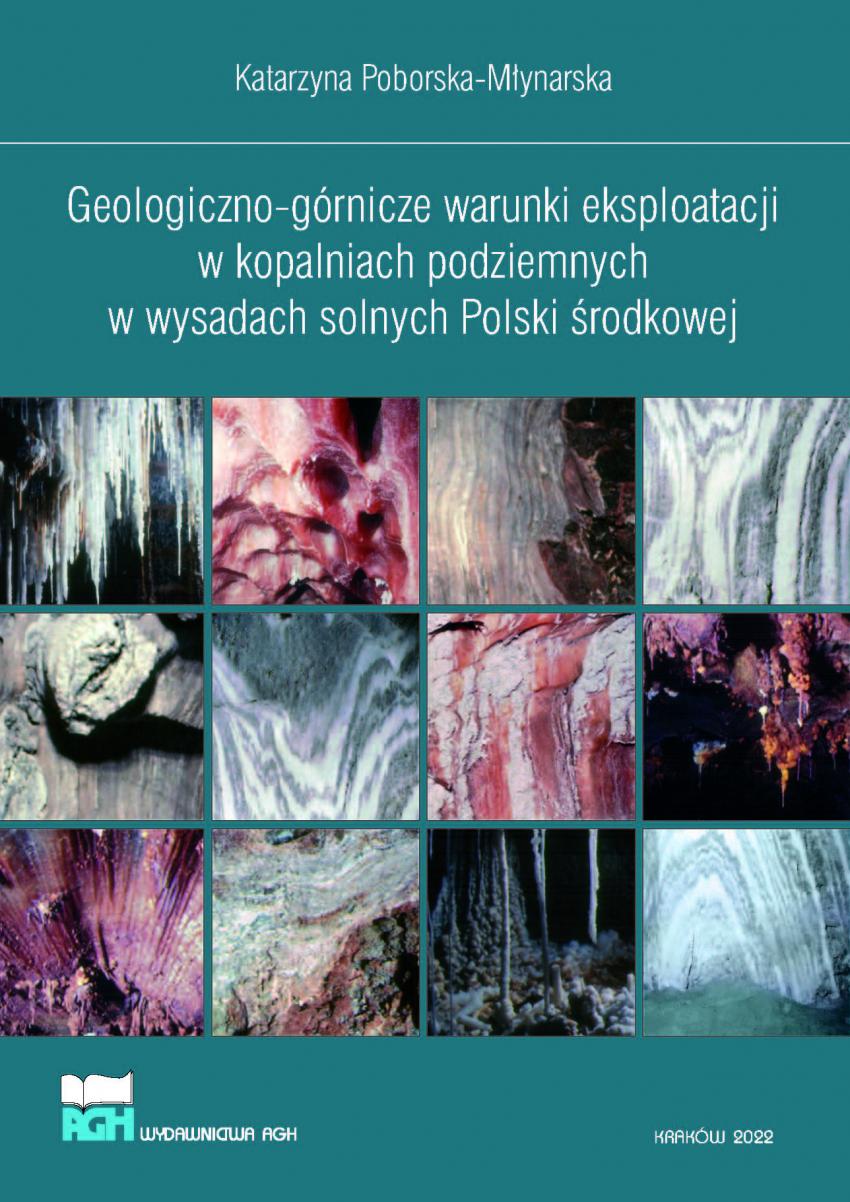 Okładka ksiązki Geologiczno-górnicze warunki eksploatacji w kopalniach podziemnych w wysadach solnych Polski środkowej